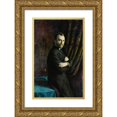 thumbnail image 1 of Władysław Podkowiński 17x24 Gold Ornate Framed and Double Matted Museum Art Print Titled - Portrait of Konrad Dynowski (circa 1894), 1 of 4