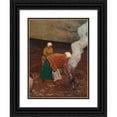 thumbnail image 1 of Władysław Wankie 15x18 Black Ornate Wood Framed Double Matted Museum Art Print Titled - Harvesting Potatoes, 1 of 5