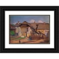 thumbnail image 1 of Władysław Ślewiński 14x11 Black Ornate Wood Framed Double Matted Museum Art Print Titled: Wall Fragment and a Boy (circa 1909), 1 of 5