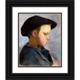 thumbnail image 1 of Władysław Ślewiński 15x18 Black Ornate Wood Framed Double Matted Museum Art Print Titled - Study of a Boy (1902), 1 of 5