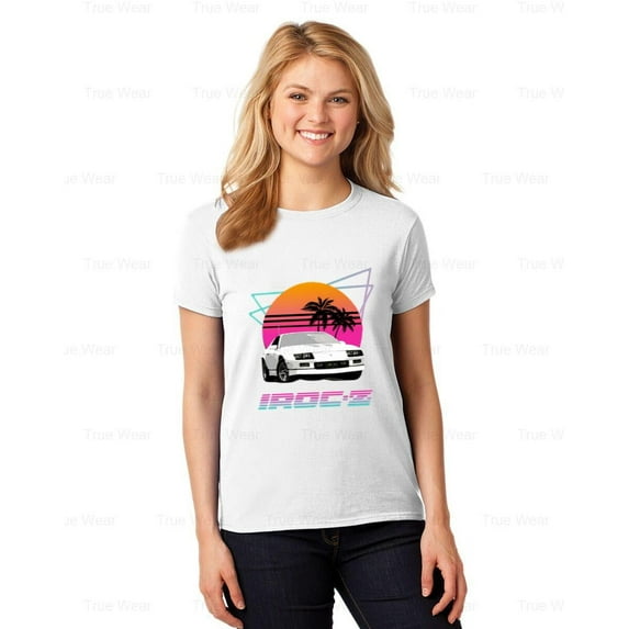 WéarCLOTHING 1980's Retro Wave Chevy Camaro IROC-Z T-Shirt Car, Automotive, Muscle Car, 80s, Retro , for Unisex, up to size 5XL