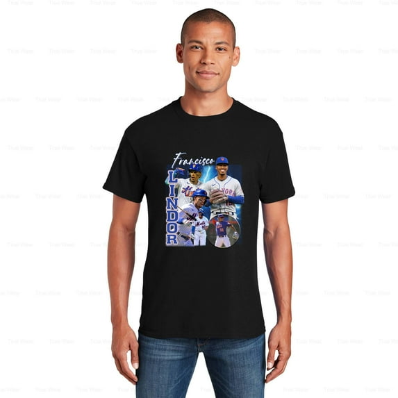 WéarCLOTHING Francisco Lindor T-Shirt Vintage, Baseball, Cleveland, Mets, Unisex , for Unisex, up to size 5XL