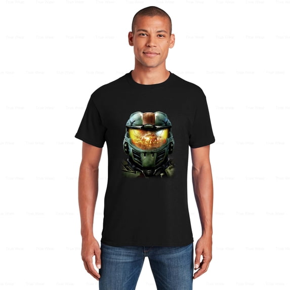 WéarCLOTHING Gaming Halo Shirt Halo Shirt, Masterchief Head, Xbox Classic Tee, Vintage, FPS, Shooter , for Unisex, up to size 5XL