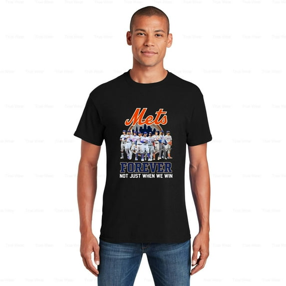 WéarCLOTHING New York Team Mets Forever Not Just When We Win Signatures T-shirt Baseball , for Unisex, up to size 5XL