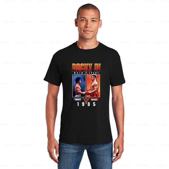 WéarCLOTHING Rocky 4 Balboa Versus Ivan Drago T-Shirt 1985, Boxing, Movie, Classic, Stallone , for Unisex, up to size 5XL