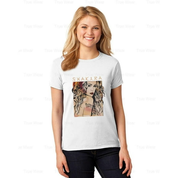 WéarCLOTHING Shakira Singer Art T-shirt Vintage, Black, Unisex, Music, Pop, Latin, Icon , for Unisex, up to size 5XL