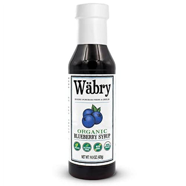 WÃ¤bry Blueberry Syrup â€“ 14.9oz (420g), Natural Fruit Flavor Organic