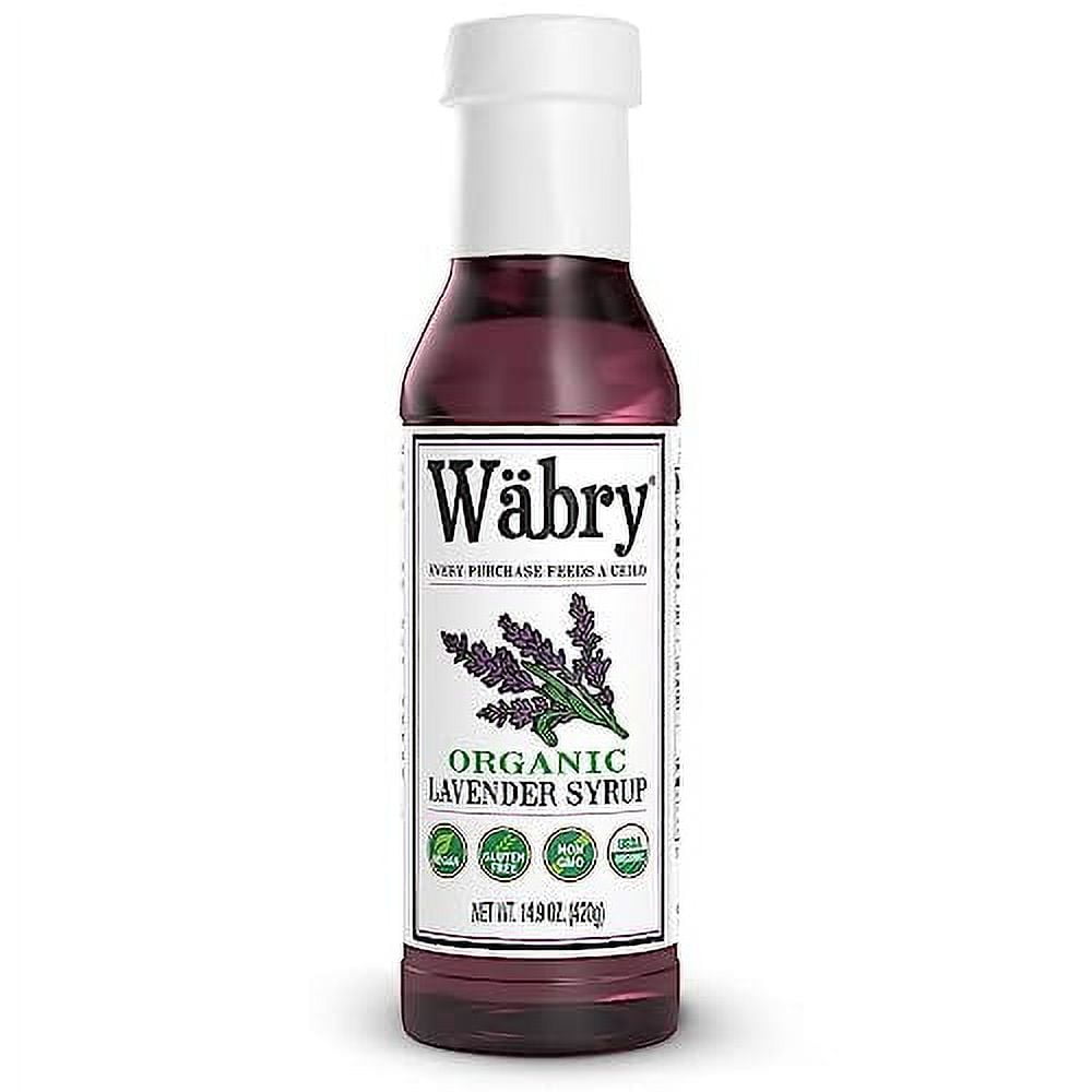 WÃ¤bry Lavender Syrup â€“ 14.9oz (420g), Natural Coffee Syrup, Organic