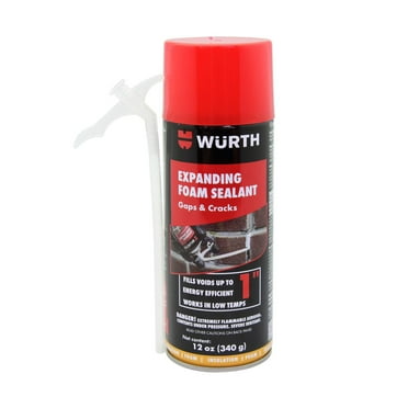 Würth Gaps and Cracks Expanding Foam Sealant, up to 1 inch, 12oz Can, Insulating Spray Foam
