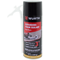 Würth Big Gaps Expanding Foam Sealant, up to 3 inches, 12oz Can, Insulating Spray Foam