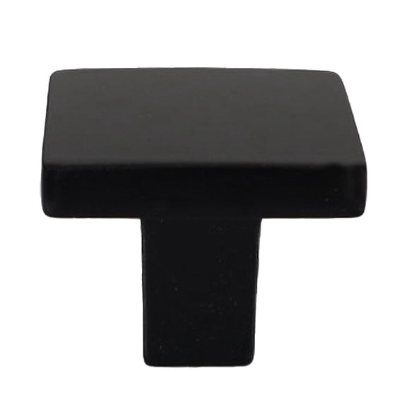 Würth Matte Black Square Knob, 1 pack