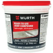 W rth Ready-to-Use Lightweight Joint Compound, 32oz 1 Quart, Pre-Mixed
