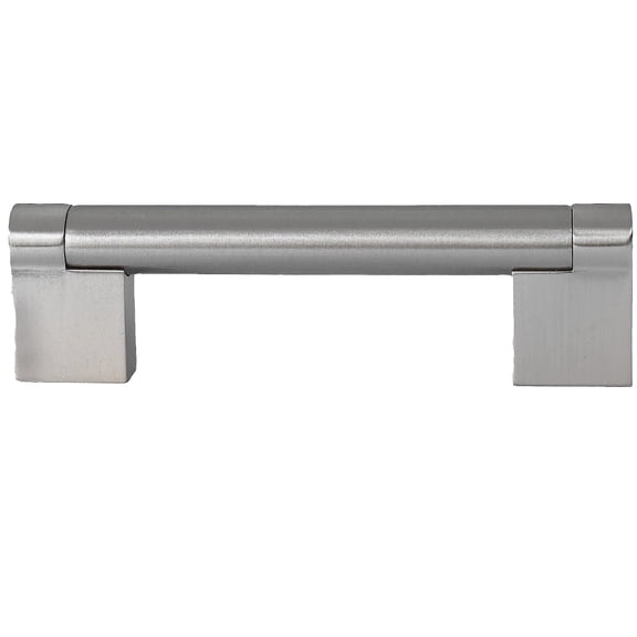 Würth Satin Nickel Round Handle Rectangular Pull 3.75", 6 pack
