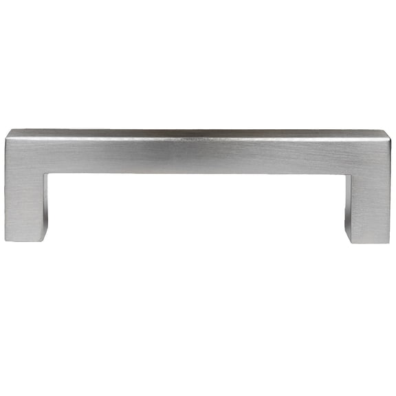 Würth Satin Nickel Square Pull 3.75", 1 Pack