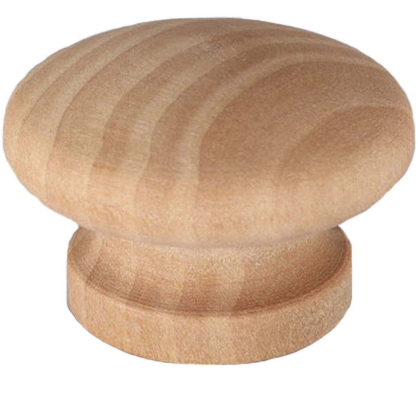 Würth Unfinished Wood Round Mushroom Knob, 10 Pack