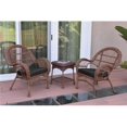 thumbnail image 1 of W00210-2-CES017 3 Piece Santa Maria Honey Wicker Chair Set, Black Cushion, 1 of 1
