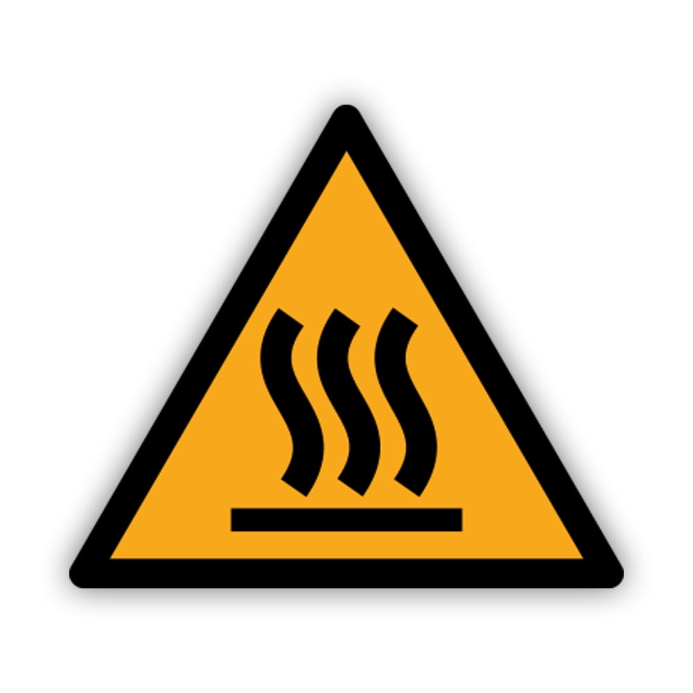 W017 - Hot Surface Sticker Decal - Self Adhesive Vinyl - Weatherproof ...