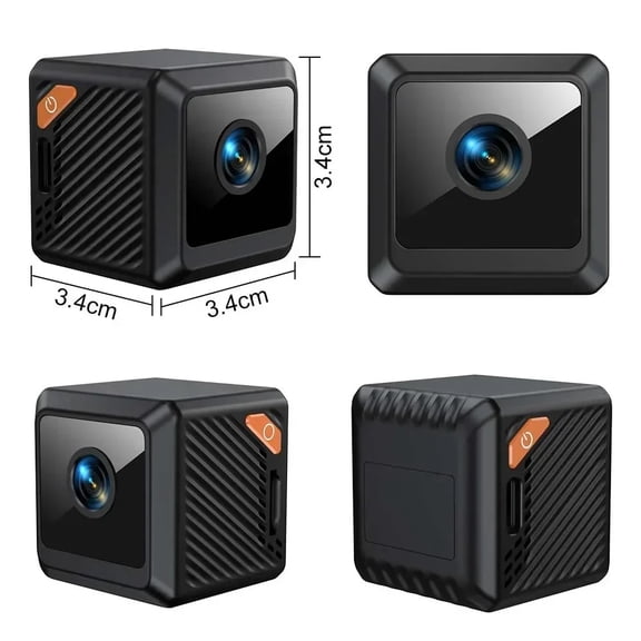 W02 1080P WiFi Smart Home Security Camera, Night Vision Surveillance Camera, Indoor & Outdoor Monitoring Camera for Home Security, Camping Use
