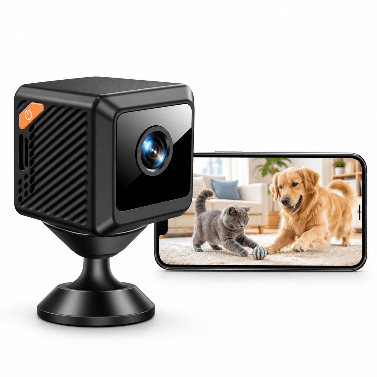 W02 Mini 1080P WiFi Security Camera with Night Vision Motion Detection ...