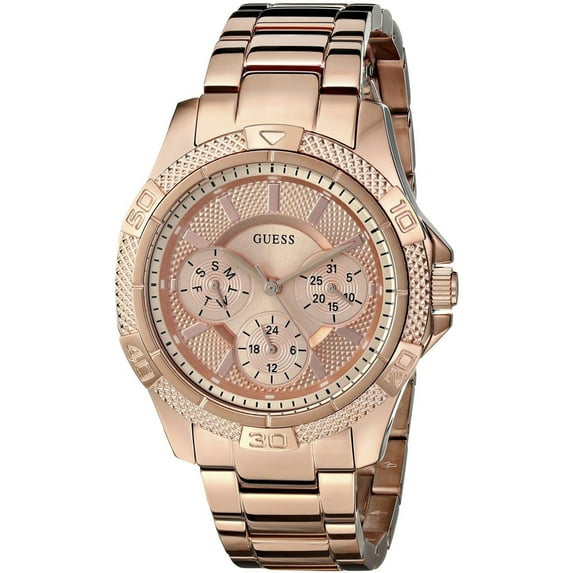 W0235L3,Ladies Dress,Stainless Steel,Mini Phantom,Multi-Function,Rose Gold Tone,50m WR