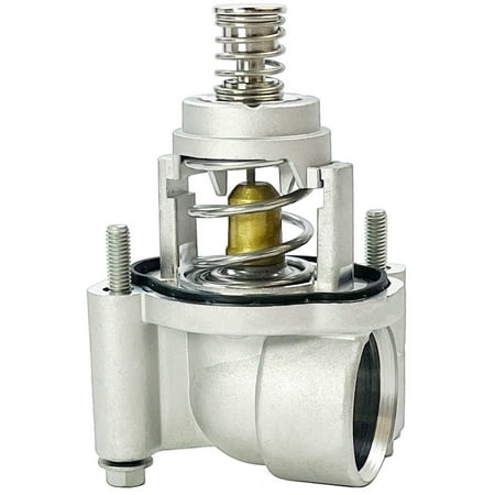 Aluminum Engine Coolant Thermostat Housing Assembly Compatible with 2017-2023 Buick Cadillac Chevy GMC Vehicles - LaCrosse Regal XT5 XT6 Blazer Acadia 3.6L, Replaces 12678780
