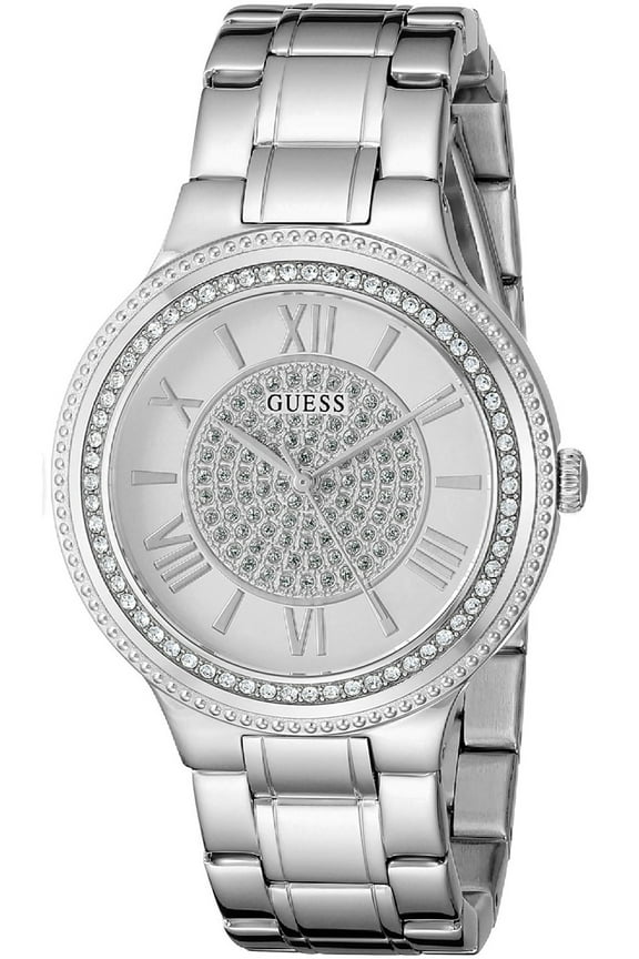 W0637L1,Ladies Dress,Stainless Steel,Silver Tone,Crystal Accented Bezel,30m WR