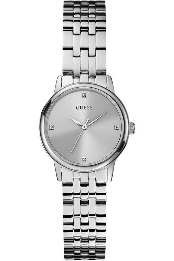 W0687L1,Women's dress elegant,three hands,silver tone,shiny finish,WR