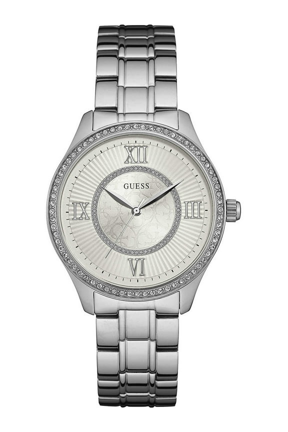 W0825L1,Ladies Dress,Stainless Steel case and bracelet,Crystal Accented Bezel