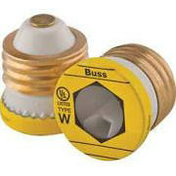 W1 BUSSMANN W-1 Edison Base Buss Fuse,1A,W TYPE W (4 PACK)