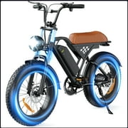 iSinwheel 1000W Motor Electric Bike,Off-Road Mountain E-Bike,36V 10.4Ah Battery,20" Fat Tires,65miles,Suspension for Outdoor Cycling Ebike UL2849