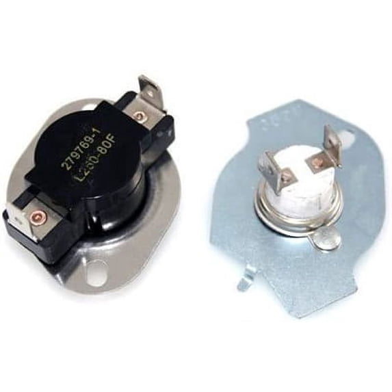 W10154212, 3389946, 279769 Thermal Cut-Off Thermostat Kit For Whirlpool ...