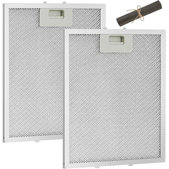 W10169961A 10.5 x 12 in Ran Stove Grease Filter Compatible with Whirl.pool Ik.ea Kitchen.Aid Jenn.Air Brands Some Ran Hoods - 2PC by