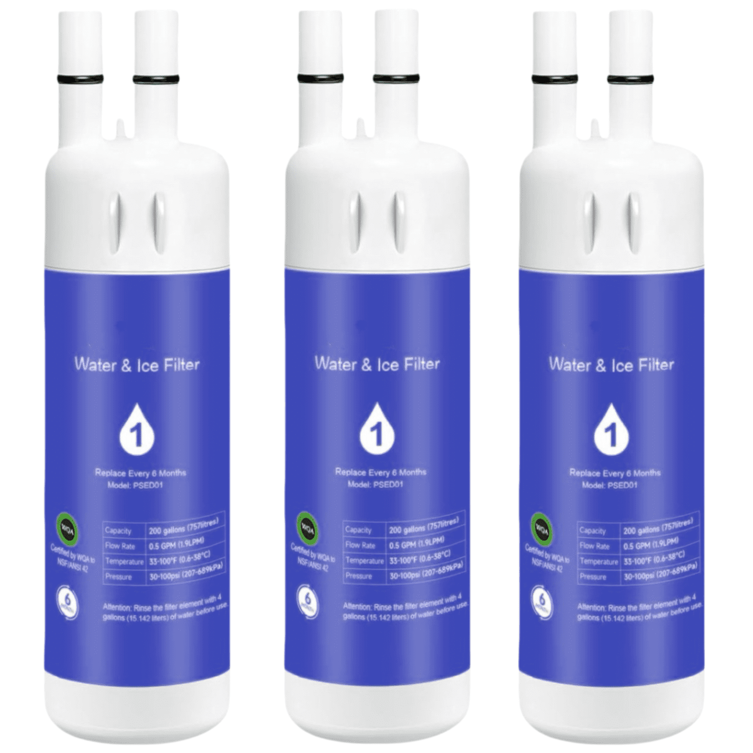 W10295370A Water Filter Replacement Compatible with EDR1RXD1 WHR1RXD1 P8RFWB2L P4RFWB 46-9081 46-9930, 3-Pack