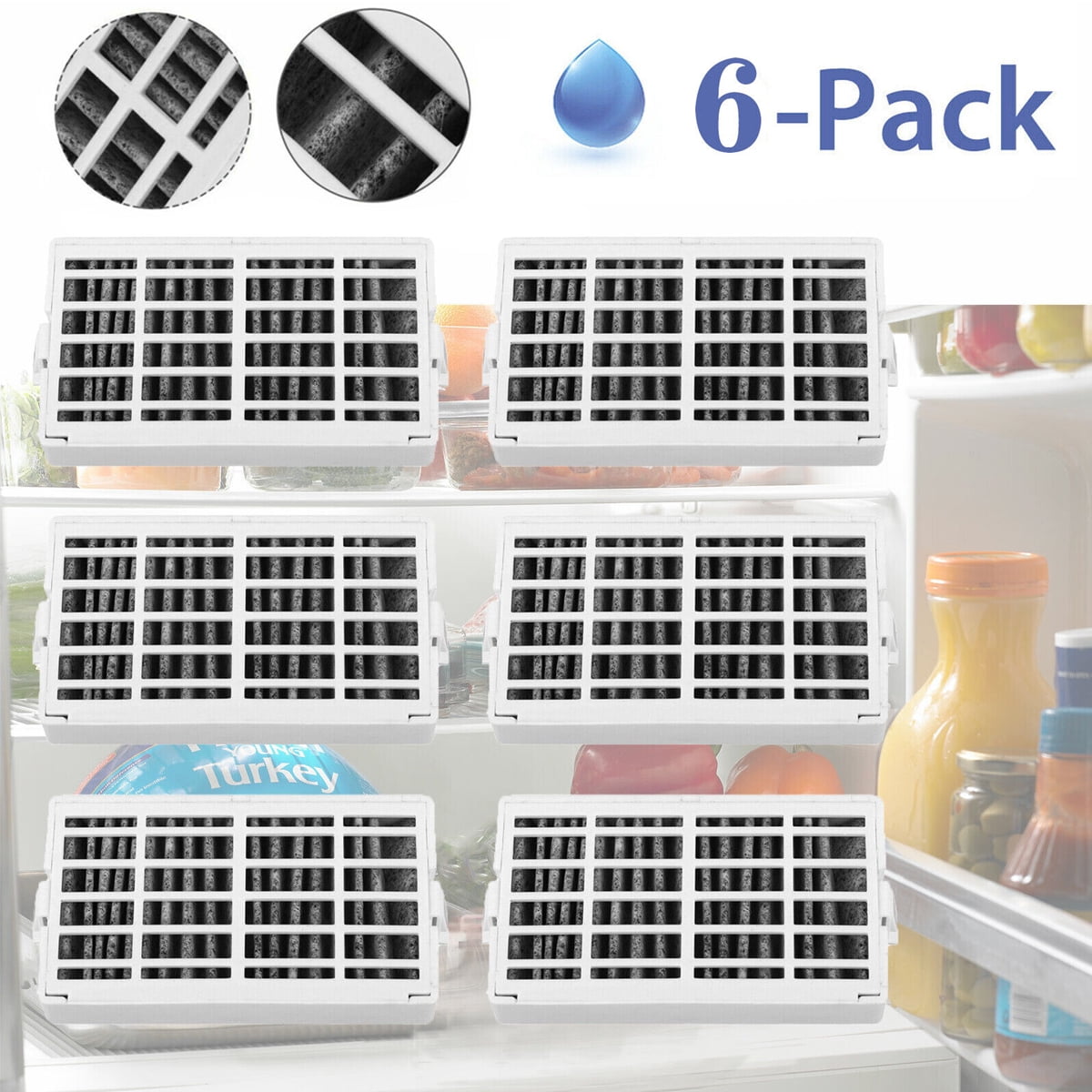 Breeze By MAYA Kühlschrank-Luftfilter – 4 Stück, Kompatibel Mit Whirlpool AIR1, W10311524