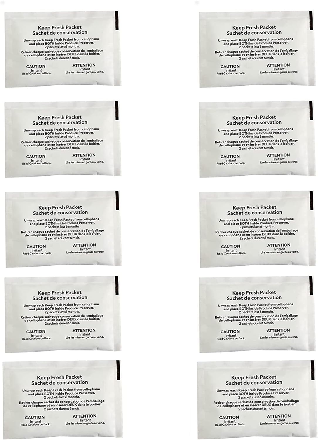W10346771A Refrigerator Produce Preserver (10 Packets-5 Pack Included) by Replacement for 2117689 AH350301 EA3503014 PS3503014