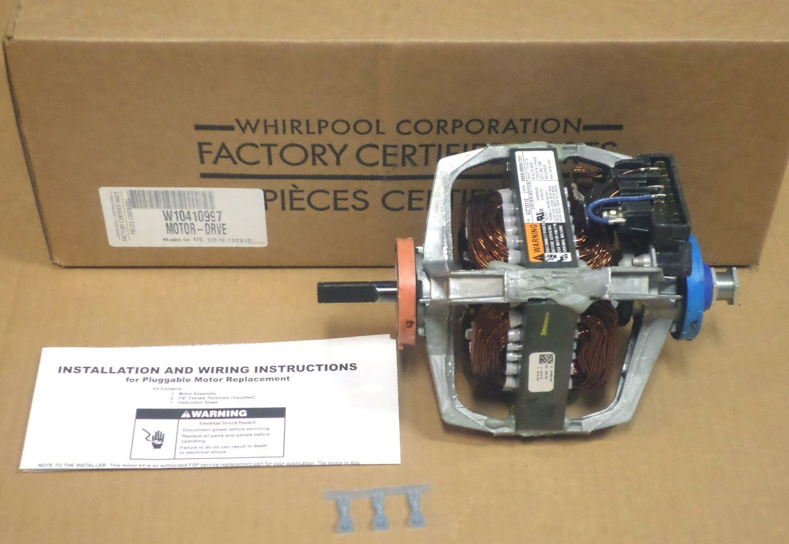 W10410997 Whirlpool Maytag Neptune Dryer Motor PS3500892 AP5272723  