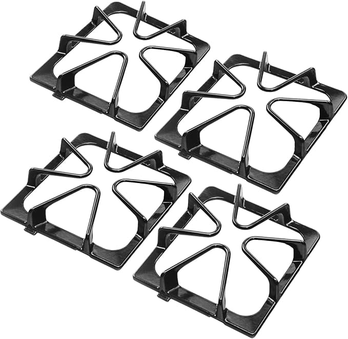 Burner Grate Replacement for Whirlpool /Stove Parts W10447925, 8.3'' x 8.9'' Gas Stove Grate Replacement for Kenmore Maytag Gas Range Parts, 4 Pack