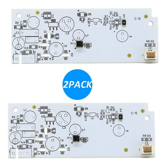 W10515057 Compatible with whirlpool kenmore refrigerator light replacement,2PCS WPW10515057 Maytag freezer led light repalce W10398007,no-include plastic Cover