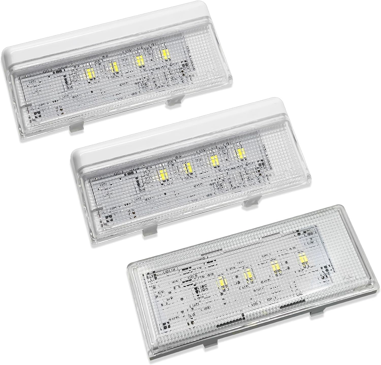 W10515058 W10515057 Refrigerator LED Light 3 Pcs Replacement Compatible With Kenmore Maytag Whirlpool