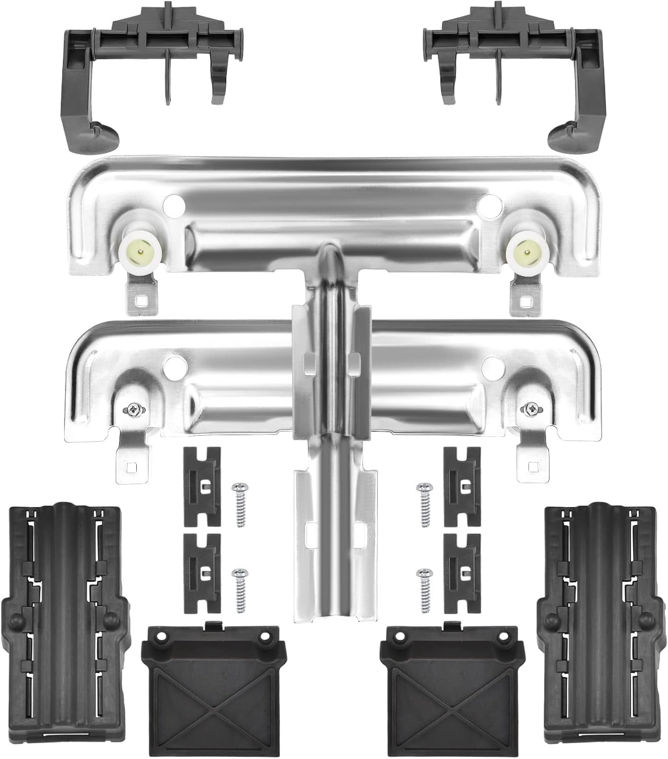 W10712394 Dishwasher Upper Rack Adjuster Metal Kit Compatible with Ken-more Whir-lpool by - Replaces W10712394VP, AP5956100, W10350376, PS10064063