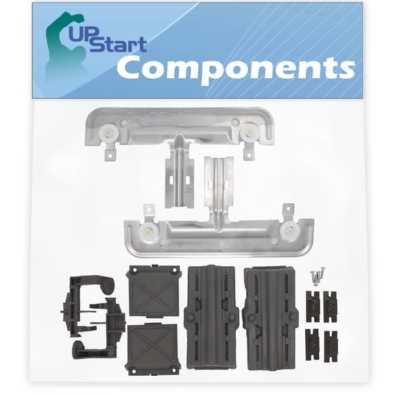 W10712395 Dishwasher Adjuster Replacement Kit Replacement for Whirlpool WDTA50SAHM0 Dishwasher - Compatible with W10712395 Dishwasher Rack Adjuster Kit - UpStart Components Brand