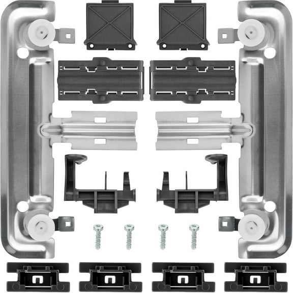 W10712395 Dishwasher Upper Rack Adjuster Kit Compatible with Whirlpool Kenmore Kitchenaid Dishwasher