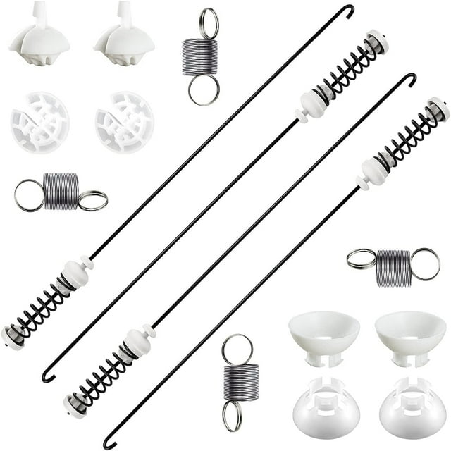 W10780048 Washer Suspension Rod Kit (4pcs) with W10400895 Washer