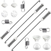 W10780048 Washer Suspension Rod Kit 4pcs with W10400895 Washer Suspension Springs 4pcs Replacement for Whirlpool Kenmore Amana Maytag Washing Machines
