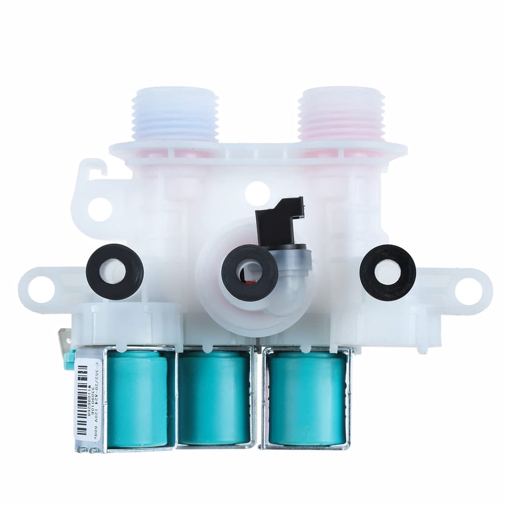 TOP-MAX W11096268 Water Inlet Valve fit for Whirlpool Kenmore, Replace W11220230, W10632527, W10758829, W10853296, W11096268, AP6329544, 4591408, PS12349461, EAP12349461
