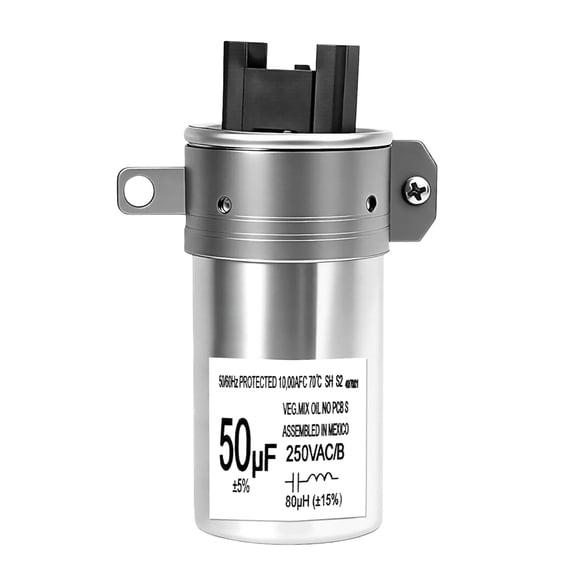 W11395618 Washer Dryer Start Capacitor 50F 250VAC Motor Humming Replacement for W10866250 W11315694 W11162560