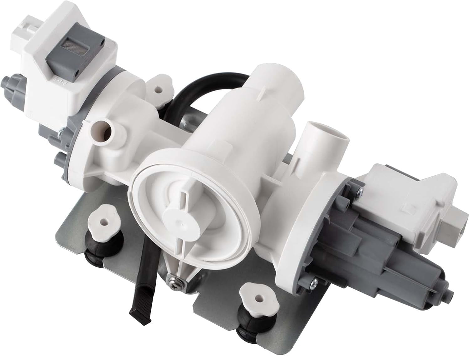W11458345 Washer Drain Pump Compatible with Whirlpool Amana Inglis Maytag Washing Machine, Replacement Part W10918608 W11316609 W11319789 4959423 AP6989186 PS16218041 EAP16218041 PD00062450