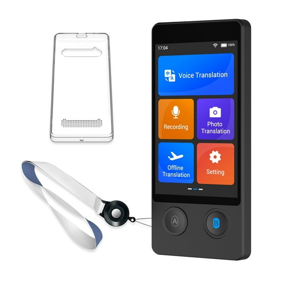 W12 Translator Device,Two Way Real Time Voice Translator, 144 Languages with 16 Offline Packages , for Travel Business - Pro Edition