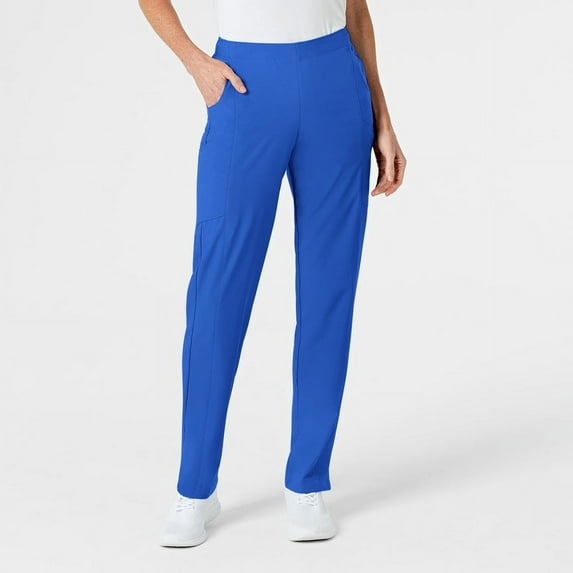 W123 Women's Flat Front Cargo Scrub Pant