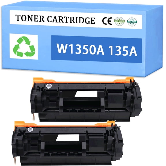 W1350A 135A Toner Cartridge with chip 1100 pages Compatible for M234dw M234dwe M234sdw M234sdwe M209dw M209dwe Printer,black 2-pack
